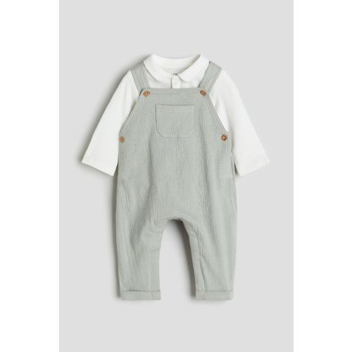 2-piece Bodysuit and Overall Set