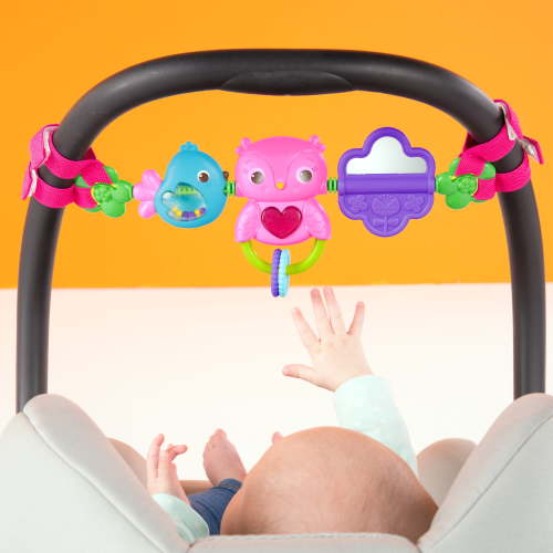 Bright Starts Busy Birdies Musical Toy Bar with Lights for Newborns