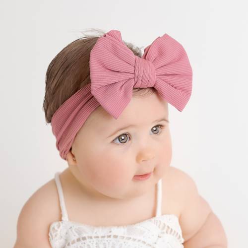 Bow baby headbands, newborn baby headbands, Baby Girl Headbands, baby turbans, baby girl bows, Ribbed COTTON Headband, Toddler Bow Headband