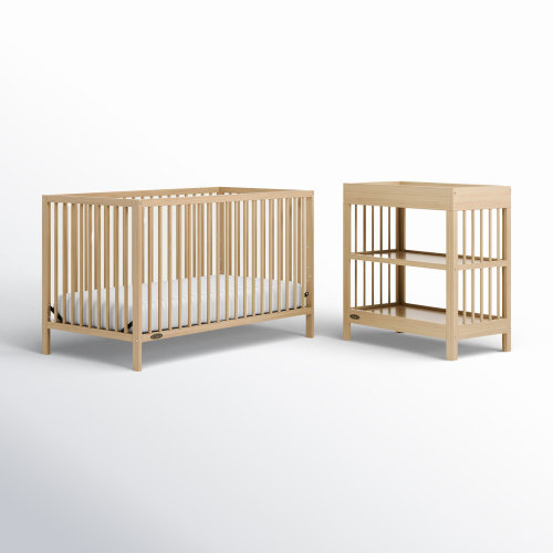 Graco Teddi 5-In-1 Convertible Crib And Teddi Changing Table 2-Piece Nursery Set