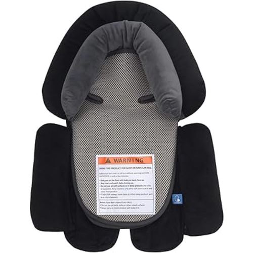 COOLBEBE Upgraded 3-in-1 Babybody Support for Newborn Infant Toddler - Extra Soft Car Seat Insert Cushion Pad, Perfect for Carseats, Strollers, Swings, Black