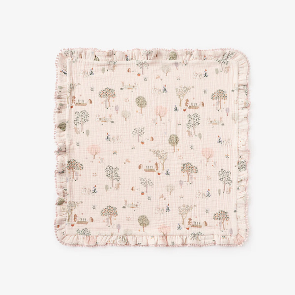 Garden Picnic Organic Muslin Security Blanket – Elegant Baby