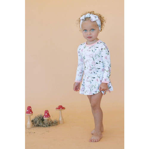 Petal Perfect Poinsettia Bamboo Zipper Pajamas – Baby & Toddler