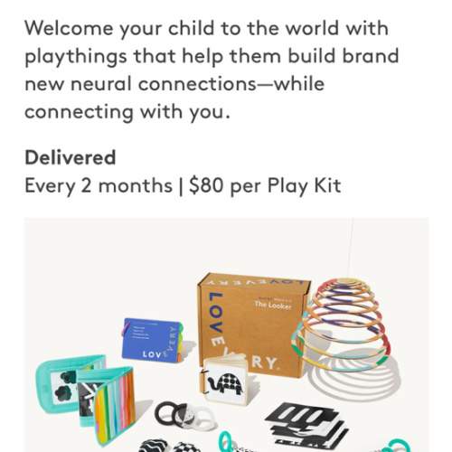 The Play Kits by Lovevery | Montessori Toy Subscription Ages 0-5 | Lovevery