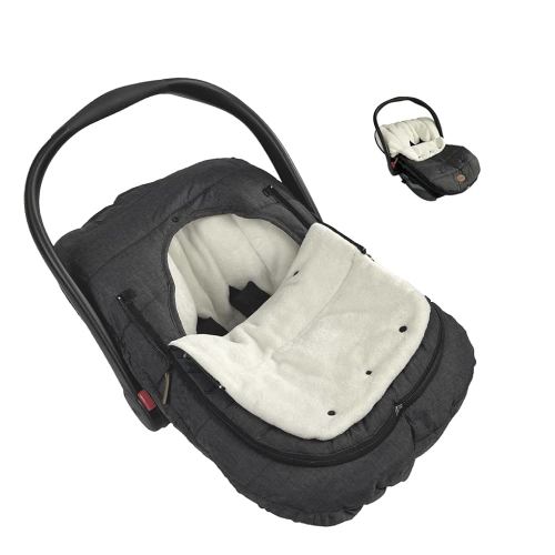 Car Seat Cover+Carseat Bunting Bag Intergrated into 1,Waterproof Anti-Cold Winter Bassinet Stroller Car seat Sleeping Bag for Infant,0-12M