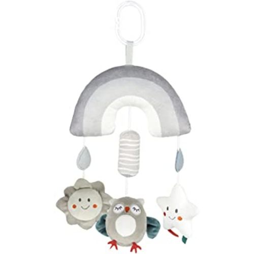 Blublu Park Baby Car Seat Toys for Babies, Baby Stroller Toys Activity Hanging Rattle Sensory Learning Toy Clip on Stroller Toy for Babies Boys and Girls, Owl