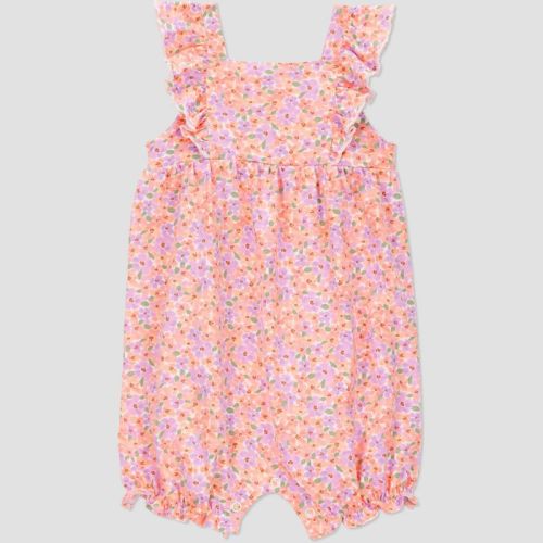 Carter's Just One You® Baby Girls' Floral Romper - Pink 6M