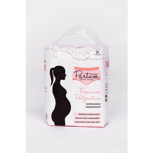 Partum Panties 5 Pack Disposable Underwear Large