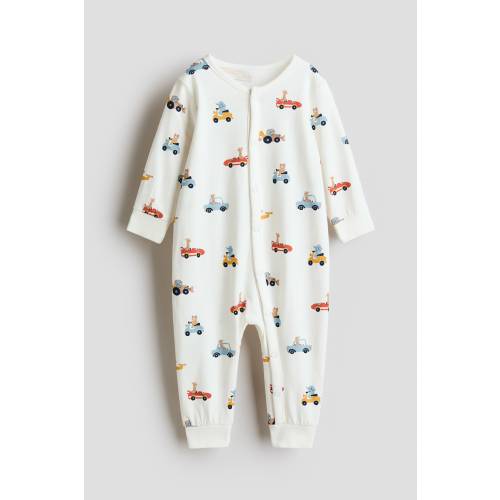 PATTERNED PAJAMA JUMPSUIT