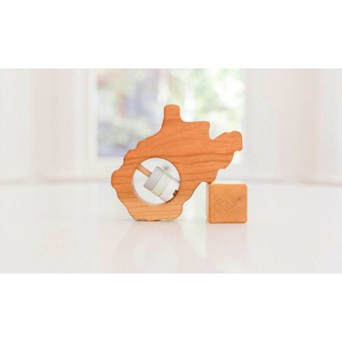 West Virginia State Wooden Baby Rattle™