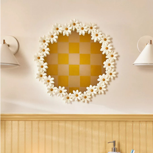 Aster Daisy Round Mirror | Anthropologie