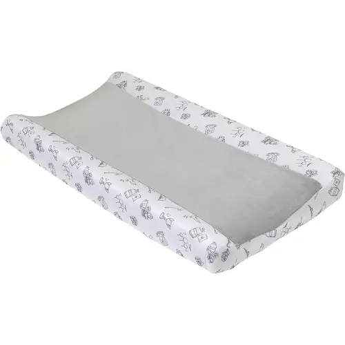Warner Brothers Harry Potter Magical Moments Grey and White Super Soft Changing Pad Cover