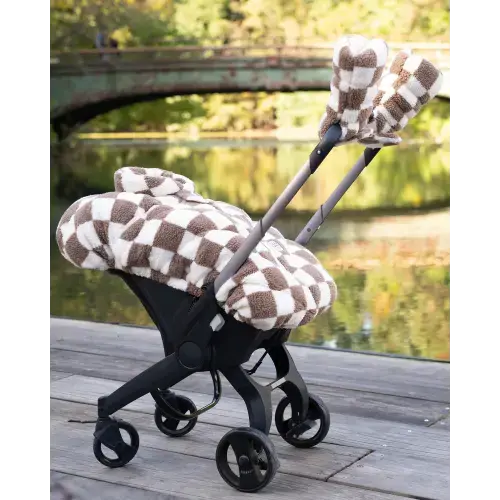 Car Seat Cocoon - Checker Berber