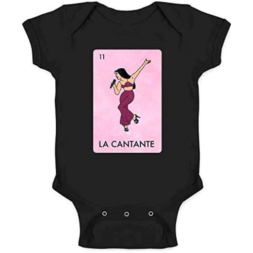 Pop Threads La Cantante Singer Mexican Lottery Funny Parody Tejano Music Baby Toddler Kids Girl Boy T-Shirt