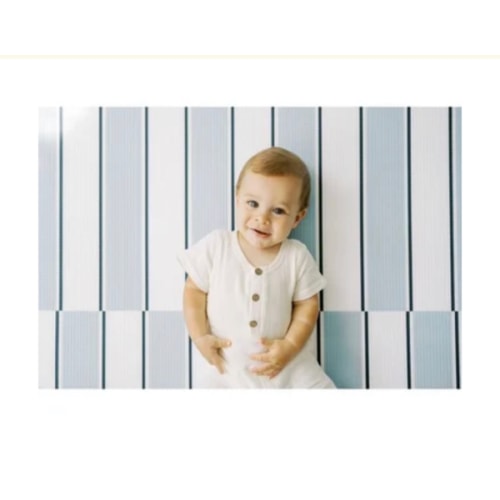 Stripe Foam Playmat, Navy - Wander & Roam Activity Gyms & Playmats | Maisonette
