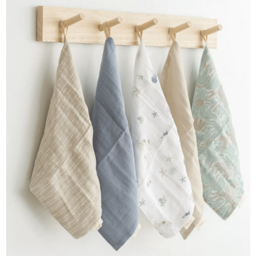 Cove Sea Life Washcloths, 5 Pack