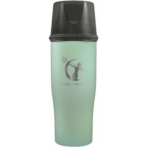 Ceres Chill Mini Breastmilk Chiller Demigoddess, Reusable Breastmilk Storage Container, Keeps Milk at Safe Temperatures for Up to 16 Hours, Bottle Cooler, Connects W/Most Major Pumps (Zen Green)