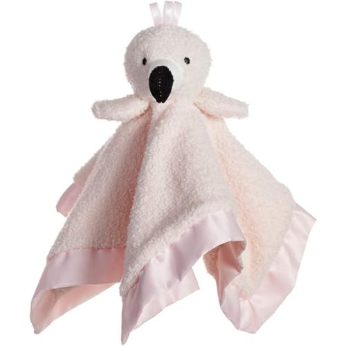 Apricot Lamb Stuffed Animals Flamingo Security Blanket Infant Nursery Character Blanket Luxury Snuggler Plush Baby Lovey(Flamingo, 13 Inches)