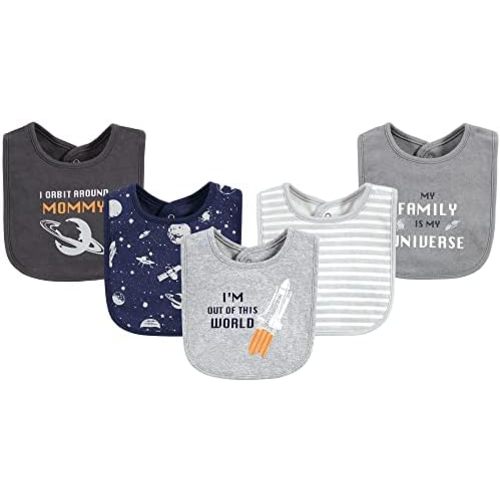 Hudson Baby Unisex BabyCotton Bibs