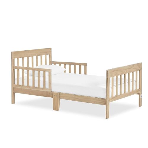 Dream On Me Finn Toddler Bed in Vintage White Oak, Greenguard Gold and JPMA Certified, Non-Toxic Finish, Made of Sustainable New Zealand Pinewood, Wooden Nursery Furniture