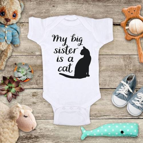 My Big Sister or Big Brother is a Cat Cute Pet Animal Cat - Etsy
