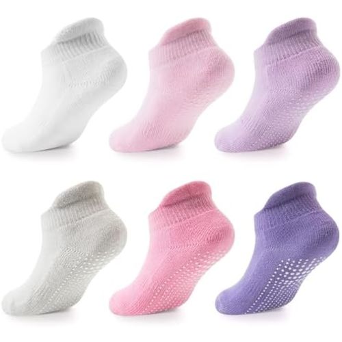 LA ACTIVE Non Slip Grip Ankle: 6-12 Months