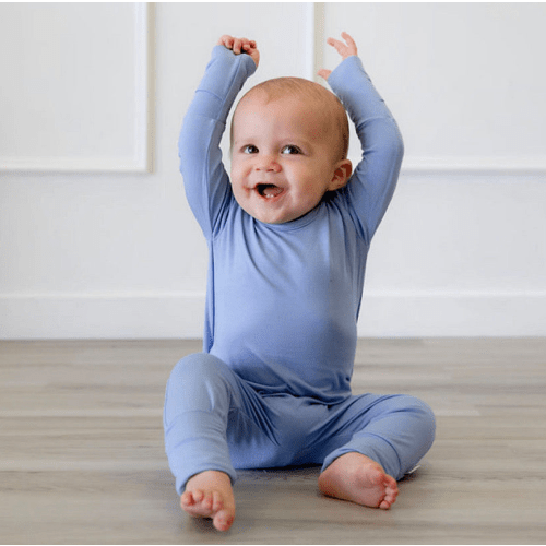 Cornflower Day to Night Romper | 0-3 months