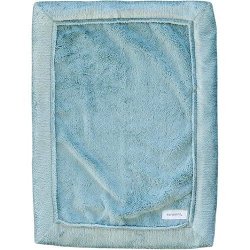 SARANONI Security Blankets for Babies Super Soft Boutique Quality Lush Luxury Baby Blanket (Mini 15" x 20", Eucalyptus)