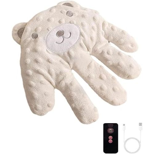 Baby Soothing Palm, Baby Patter for Sleep, Baby Pillows for Sleeping for Newborn, Startle Prevention Cartoon Animal Baby Pillow, Electric Baby Soothing Palm with Remote Control, Baby Sleeping Palm