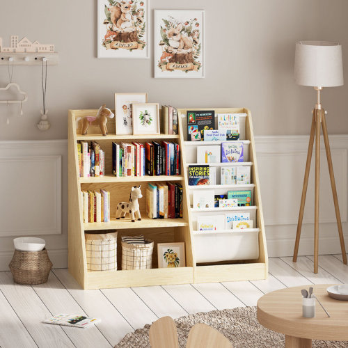 Latitude Run® Maggiorina Kids Standard Bookcase, Storage Book Rack, Organizer Cabinet, Book Display & Reviews | Wayfair