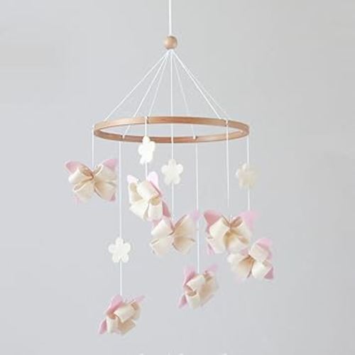 Butterfly Crib Mobile Butterfly Mobile for Crib Baby Mobile for Girls Nursery Décor