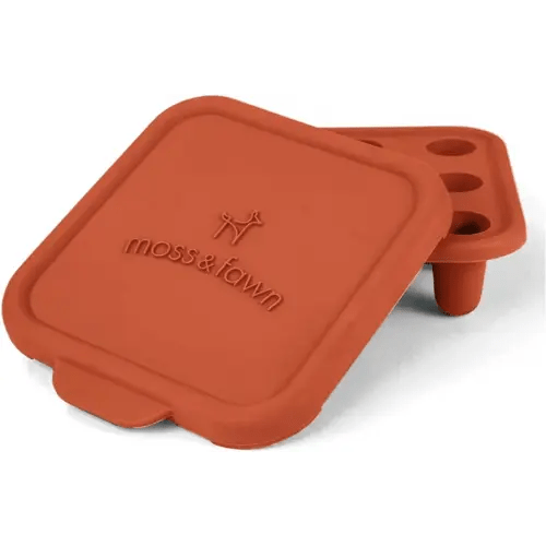 Ice Cube Tray, Forage Feeder Freezer Mold for Breast Milk, Formula, Bone Broth, Purees, and Baby Food - Terracotta
