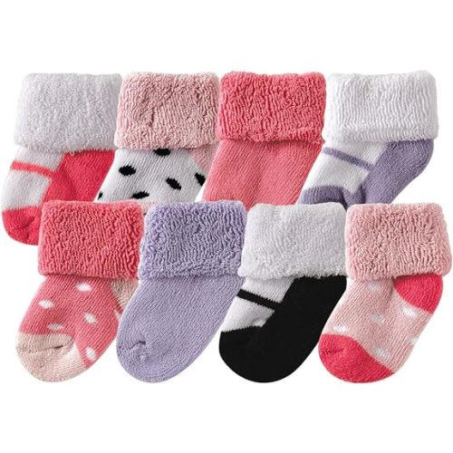 Luvable Friends Baby Newborn and Baby Terry Socks
