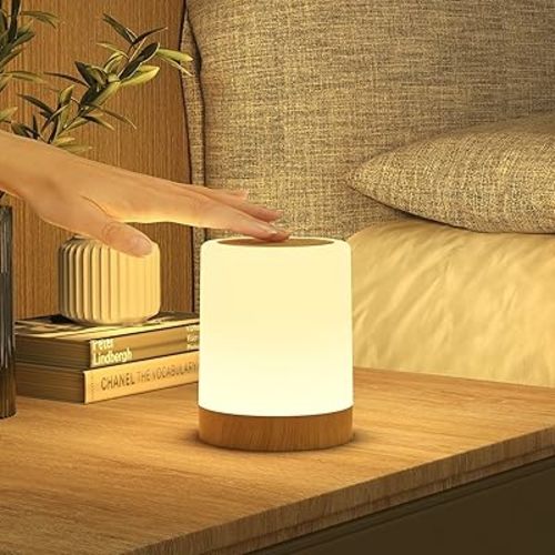 Baby Night Light Kids, Touch Dimmable Night Light with 256 RGB Colors and 3 Modes, Rechargeable Battery LED Veilleuse Enfant with Timer and Memory for Bedroom Living Room Camping Nursery