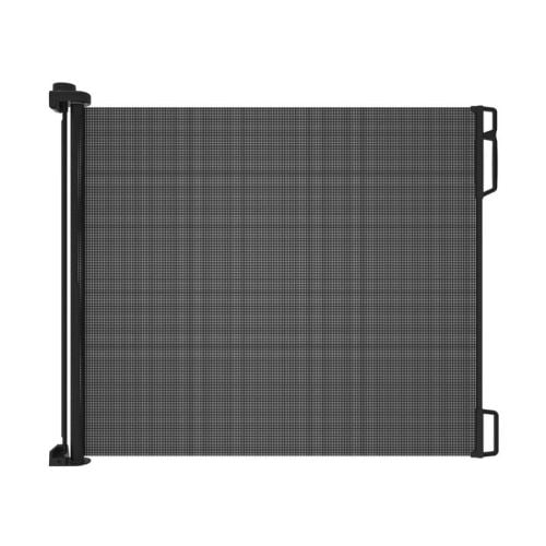 Perma Child Safety Outdoor Retractable Baby Gate 33" Tall, Extends to 71" Wide, Black