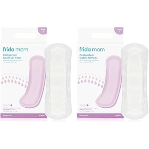 Frida Mom Postpartum Pads, Leak Proof Feminine Care Maxi Pads, 6 Layers of Protection for Maximum Absorbency (18ct) (Pack of 2)