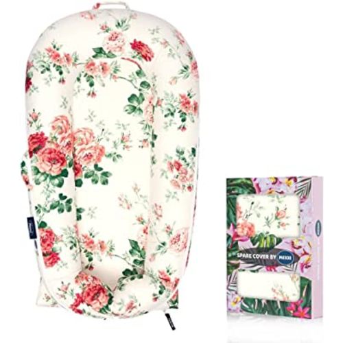 Infant Lounger Baby Nest Replacement Cover | Hypoallergenic | Premium | [Fits Dockatot Deluxe+] (Cover Only) (Floral)