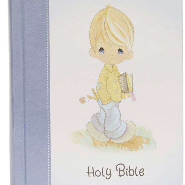 NKJV, Precious Moments Small Hands Bible, Hardcover, Blue, Comfort Print: Holy Bible, New King James Version
