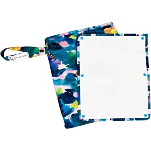 Sarah Wells"Pumparoo" Wet/Dry Bag with Staging Mat (Aquarelle)