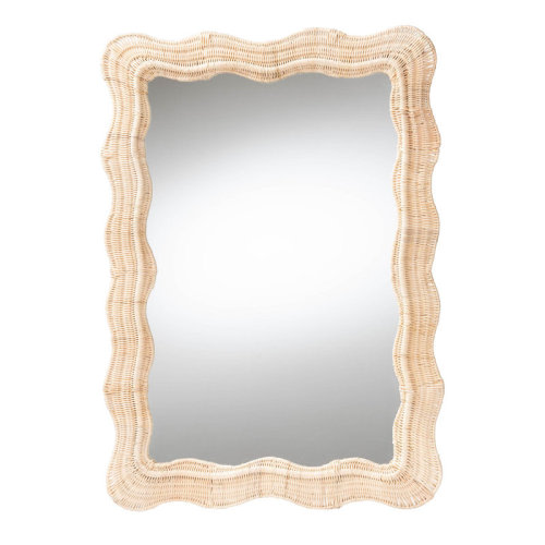 House of Hampton® Miriel Scalloped Wall Mirror | Wayfair