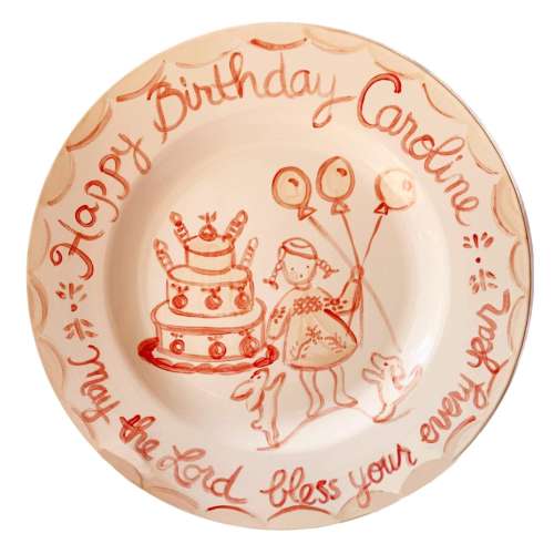 “Carver Ann” Birthday Plate