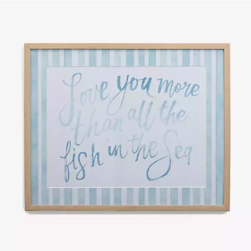 Fish in the Sea Striped Wall Plaque | Kirklands Home