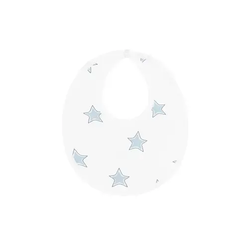 Blue Stars Print Bib