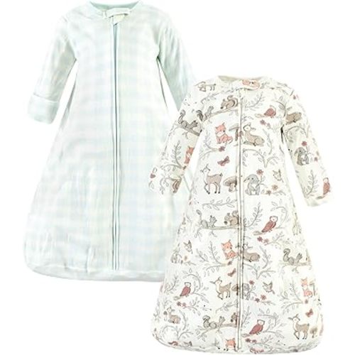 Hudson Baby Unisex BabyCotton Long-Sleeve Wearable Sleeping Bag, Sack, Blanket