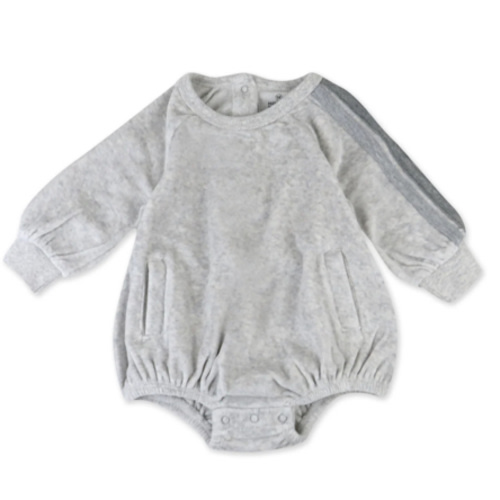 Cozy Velour Bubble Romper | Honest Baby Clothing
