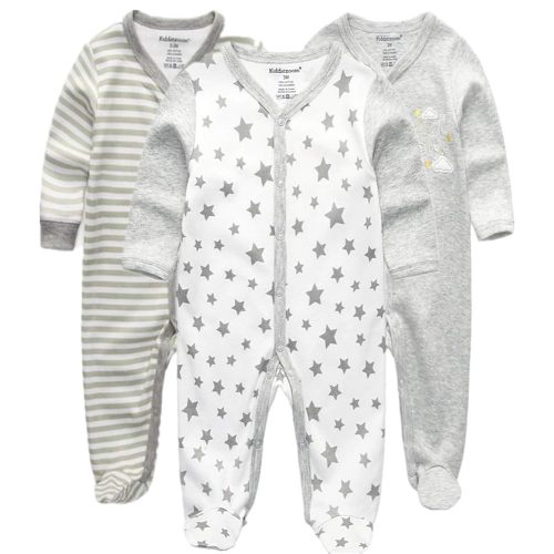 Kiddiezoom Baby and Toddler Boys'Snug Fit Footed One-Piece Romper Jumpsuit Cotton Cotton Footed Outfit