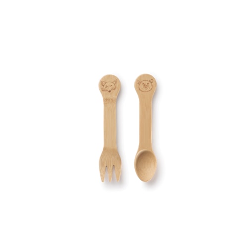 Bamboo Kid&#39;s Fork & Spoon (18M+)