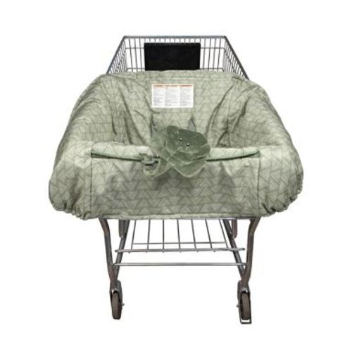 Boppy Shopping Cart Cover - Happy Green Leaf
