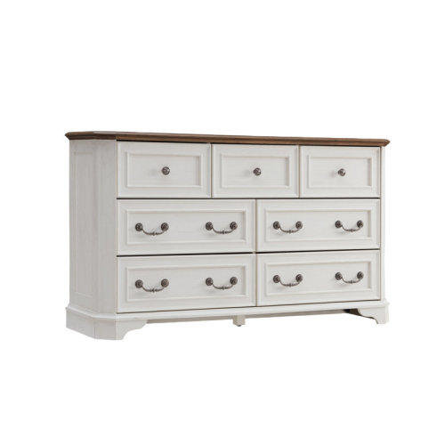 Lark Manor™ Armaan Vintage Farmhouse 7 Drawers Dresser & Reviews | Wayfair