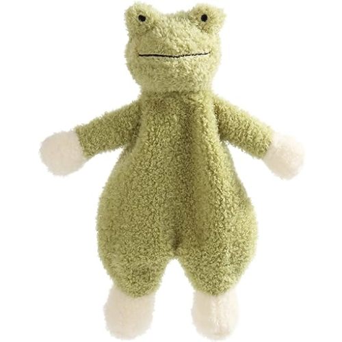 Apricot Lamb Stuffed Animals Security Blanket Green Frog Infant Nursery Character Blanket Luxury Snuggler Plush 10 Inches